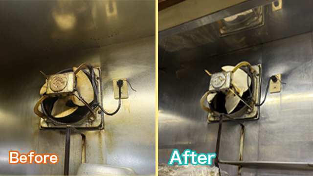 換気扇クリーニングビフォーアフター
